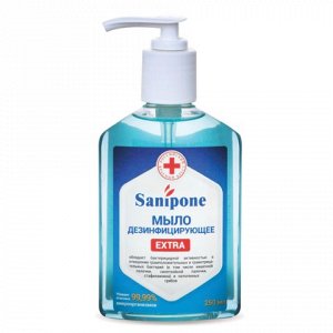 Мыло жидкое дезинфицирующее 250мл SANIPONE "Extra" (САНИПОН
