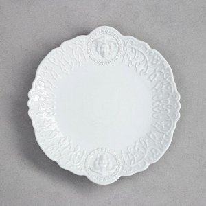 Набор тарелок плоских Veronica, круглые, маленькие, фарфор, Иран