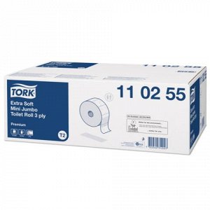 Бумага туалетная 120м, TORK (Система Т2) КОМПЛЕКТ 12шт, Prem