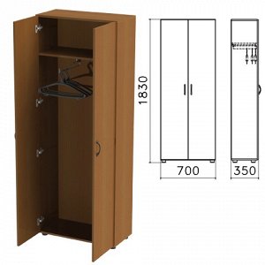 Шкаф для одежды "Канц" (ш700*г350*в1830 мм), цвет орех, ШК40
