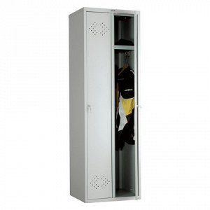 Шкаф металлический для одежды ПРАКТИК "LS-21", двухсекционны