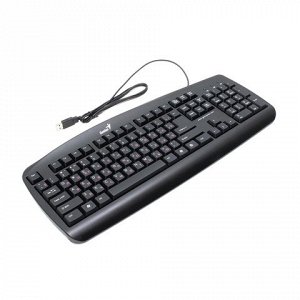 Клавиатура проводная GENIUS KB-110, USB, 104 клавиши, черная