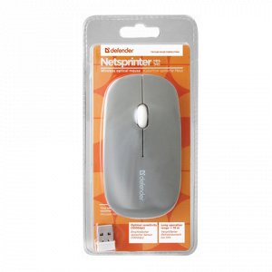 Мышь беспроводная DEFENDER NetSprinter MM-545,USB, 2 кнопки+