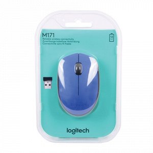 Мышь беспроводная LOGITECH M171, 2 кнопки+1 колесо-кнопка, о