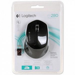 Мышь беспроводная LOGITECH M280, 2 кнопки+1 колесо-кнопка, о