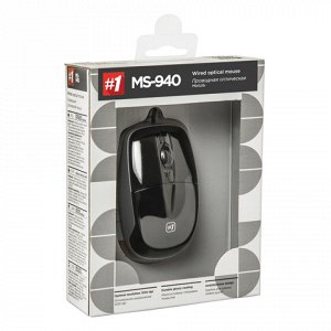 Мышь проводная DEFENDER MS-940, USB, 2 кнопки+1 колесо-кнопк