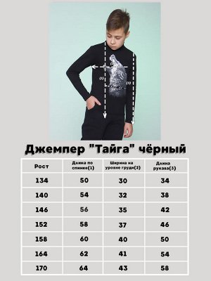 Джемпер "Тайга" черный