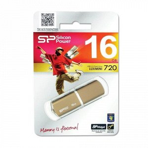 Флэш-диск 16GB SILICON POWER Luxmini 720 USB 2.0, металл. ко