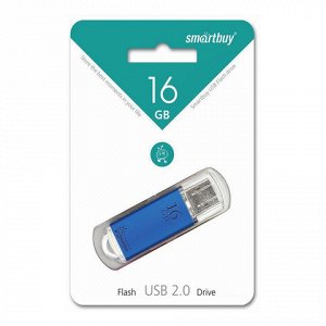 Флэш-диск 16GB SMARTBUY V-Cut USB 2.0, синий, SB16GBVC-B