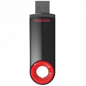 Флэш-диск 32GB SANDISK Cruzer Dial USB 2.0, черно-красный, S