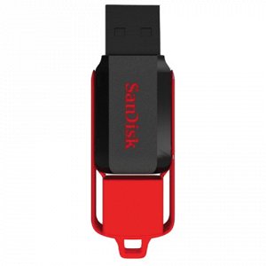 Флэш-диск 32GB SANDISK Cruzer Switch USB 2.0, черно-красный,