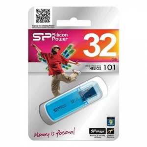 Флэш-диск 32GB SILICON POWER Helios 101 USB 2.0, металл. кор