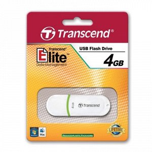Флэш-диск 4GB TRANSCEND JetFlash 330 USB 2.0, белый, TS4GJF3