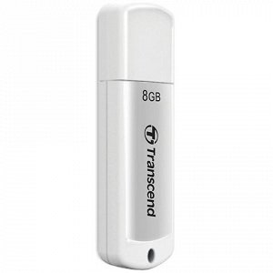 Флэш-диск 8GB TRANSCEND JetFlash 370 USB 2.0, белый, TS8GJF3