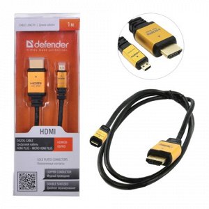 Кабель HDMI-miniHDMI 1м DEFENDER, M-M, для передачи цифровог