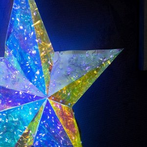 Светодиодная фигура «Звезда» 60 см, пластик, 220 В, свечение белое