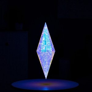 Светодиодная фигура «Кристалл» 15 x 45 x 15 см, пластик, 220 В, свечение белое