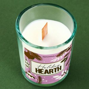 Новогодняя свеча в стакане с сюрпризом внутри «Hearth», аромат пачули