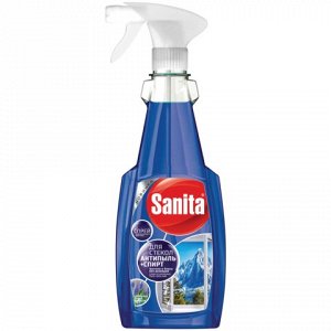 Средство для мытья стекол 500г SANITA (Санита) антипыль+спир
