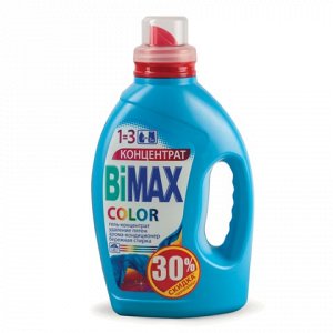 Стиральный порошок жидкий 1,5л BIMAX Color, гель, для цветно
