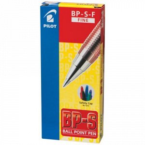 Ручка шариковая масляная PILOT BP-S, корпус тониров. красный