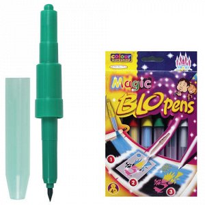 Фломастеры воздушные CENTROPEN "Blopens Magic", 5+1 цв. + 8