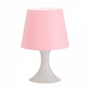 Настольная лампа 1340008 1хE14 15W розовый d=19,5 высота 28см RISALUX