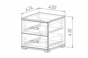Тумба прикроватная Норма-2