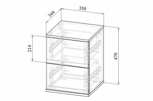 Тумба прикроватная Оптима-3