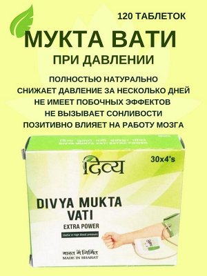 Divya Mukta Vati Дивья Мукта Вати 120таб.