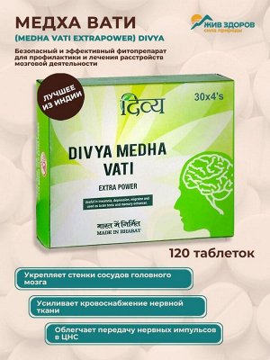 Divya Medha Vati / Дивья Медха Вати 120таб.