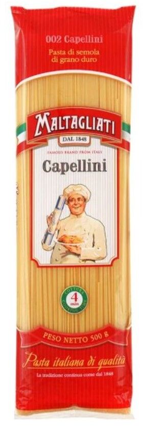Макароны Maltagliati Capellini (Спагетти 002), 450г