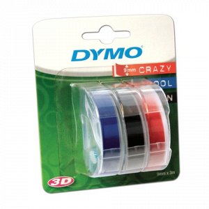 Картридж для принтеров этикеток DYMO Omega 9мм*3м,бел шр-т,ч