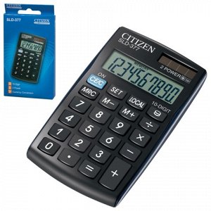 Калькулятор CITIZEN карманный SLD-377BP, 10 разрядов, двойно