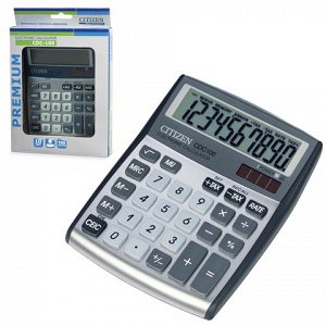 Калькулятор CITIZEN настольный CDC-100WB, 10 разрядов, двойн