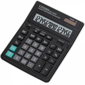 Калькулятор CITIZEN настольный SDC-664S, 16 разрядов, двойно