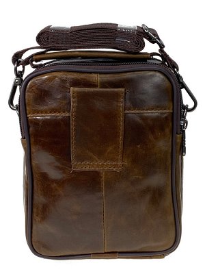 Мужская сумка из натуральной кожи цвет коричневый