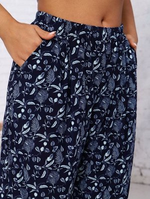 Роксолана брюки женские (т.синий-бирюза)