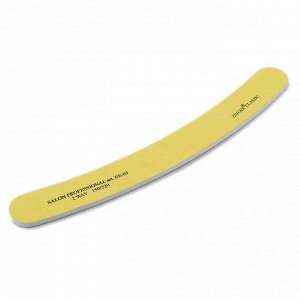 Zinger, Пилка банан для натуральных и искусственных ногтей, желтая, Зингер