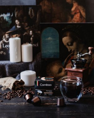 Кофе Coffesso (Коффессо) "Espresso Superiore" капсула 100 г 20 шт по 5 г (для кофемашин Nespresso)