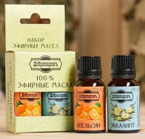 Набор эфирных масел Добропаровъ 2шт*17мл Эвкалипт+Апельсин Арт-3803517