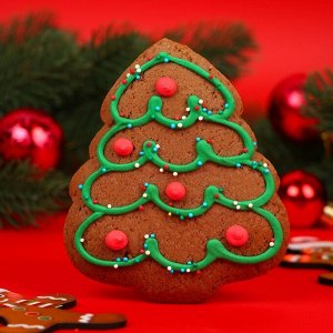 Новогоднее печенье медовое "Зимние фигурки", МИКС, 60 г