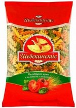 Макароны Щебекинские спирали Три цвета 450г