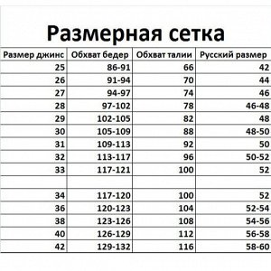 Размерная сетка