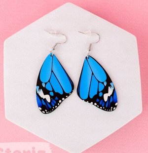 Серьги "Butterfly Wings" синие