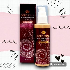 [Enough] Увлажняющая тона-ная основа c муцином улитки GoldSnailMoistureFoundation21SPF30/PA++ -100мл