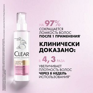 NEW ! Clear derma therapy сыворотка для волос против выпадения ЭНЕРГИЯ РОСТА 190 мл