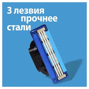 GILLETTE MACH3 Turbo Cменные кассеты для бритья 2шт Red