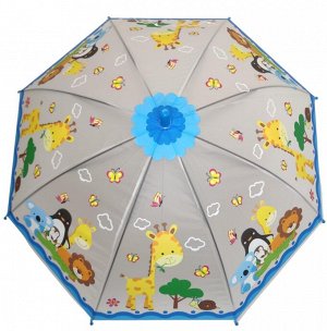 Детский зонтик с ярким принтом,Зонт детский полуавтомат,Зонт детский трость