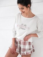 Пижама женская с шортами хлопок